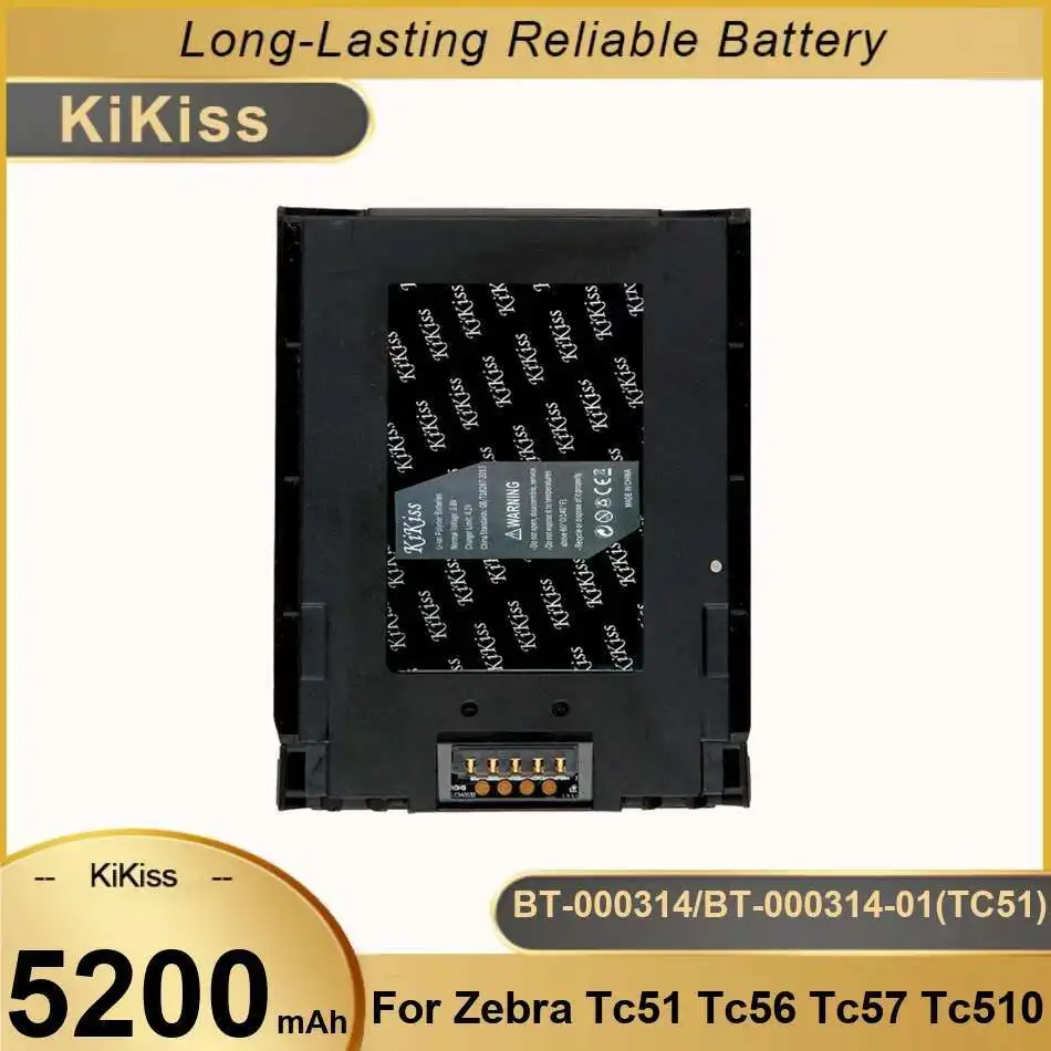 

Для ноутбука Zebra TC51 TC56 TC57 TC510, 5200 мАч, сменный аккумулятор премиум-класса для принтера, долговечный BT-000314 BT-000314-01