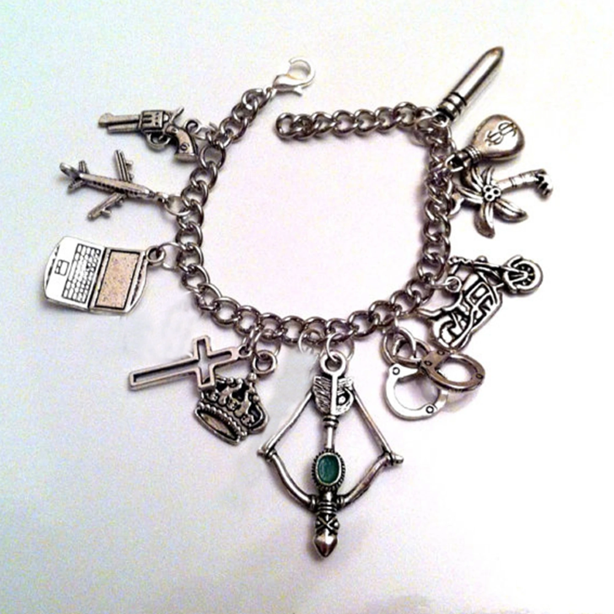 Ultimate Green Arrow CW Charm Bracelet Embrace Your Inner Hero with Oliver Queen Green Arrow Charm Bangle