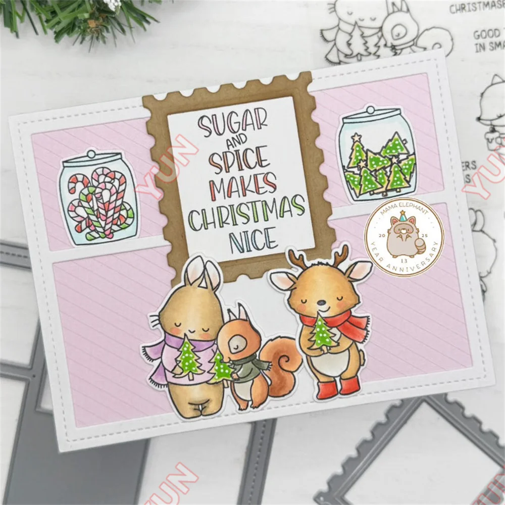 خمسة نافذة الإطار الإبداعية تخفيضات الصلب يموت قطع معدنية يموت كلمة Stamps DIY بها بنفسك سكرابوكينغ بطاقة عيد الميلاد هدية اليدوية 2025 جديد