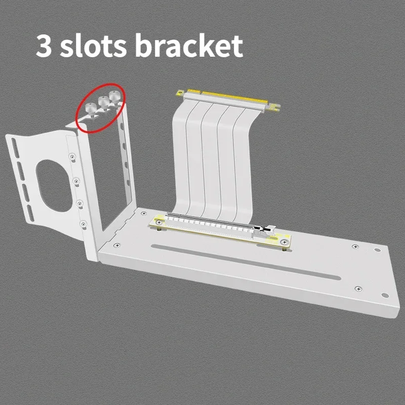 DIY 2/3 Slots Magnetic Vertical Mounting Bracket for Graphics Card Universal 7 PCI GPU Holder for PCIe 3.0 4.0 5.0 Riser PC Case