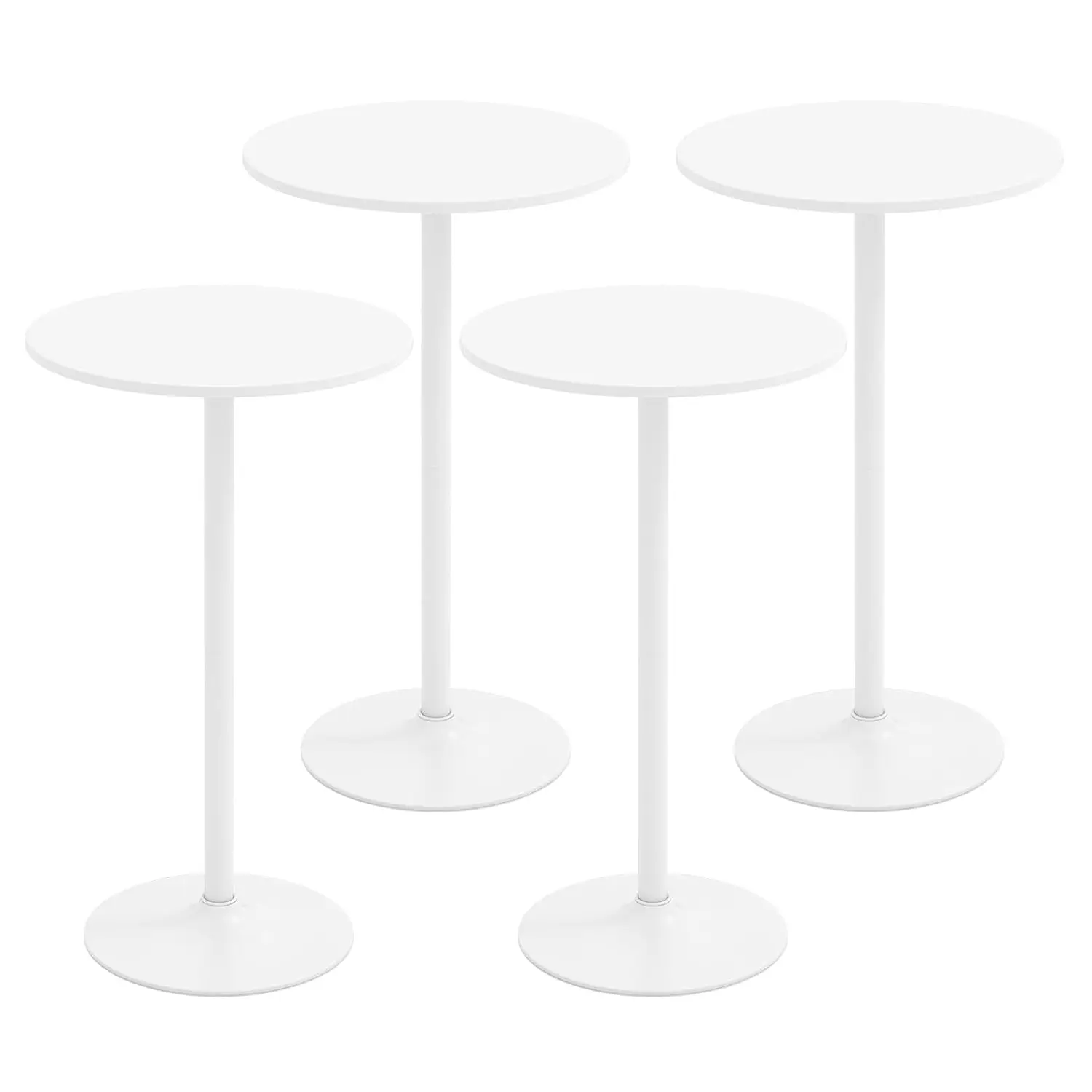 

Круглый регулируемый по высоте барный стол, комплект для бистро, стол для коктейлей с металлическим основанием для дома, столовой, ресторана, белый, на заказ