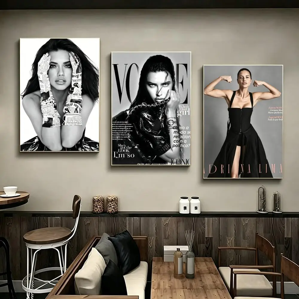 Artist Adriana Lima Poster Poster HD Printing Modern Minimalist Style Wall Art Home Decor For Office Bedroom Gift