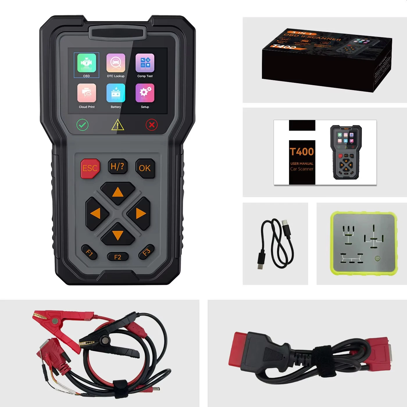 New Arrival TopDiag T400 Diagnostic Tool OBD2 Car Scanner Code Reader & Engine Analyzer For Electric Vehicles