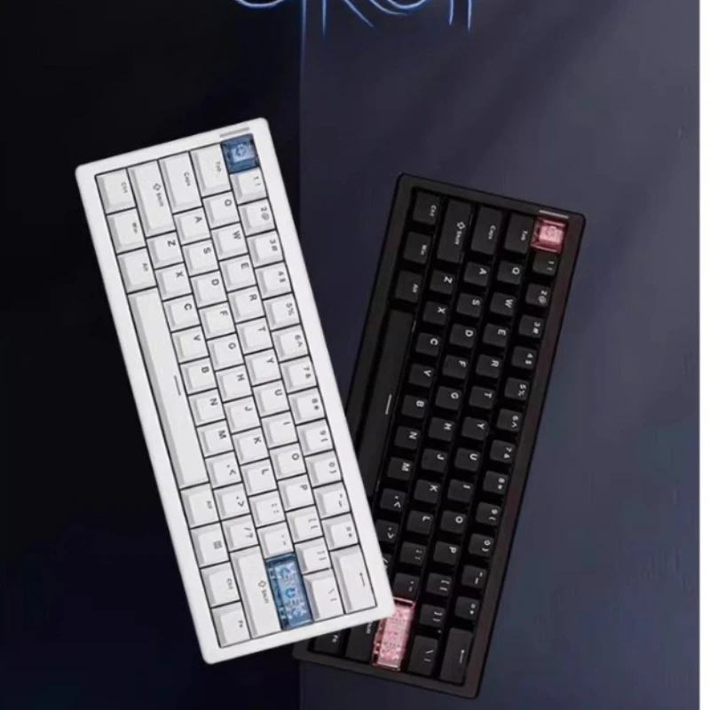 

MCHOSE Macintosh QK61 The Third-model Mechanical Keyboard Custom Support VIA Wireless Bluetooth Wireless Portable Game Notebook