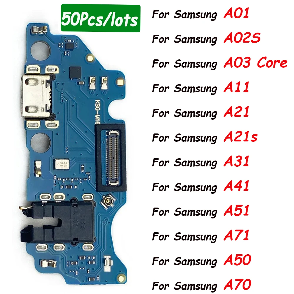 

50Pcs，Tested For Samsung A02S A03 Core A10 A50 A70 A51 A71 A21S A11 Fast Charger USB Dock Charging Dock Port Board With Micro