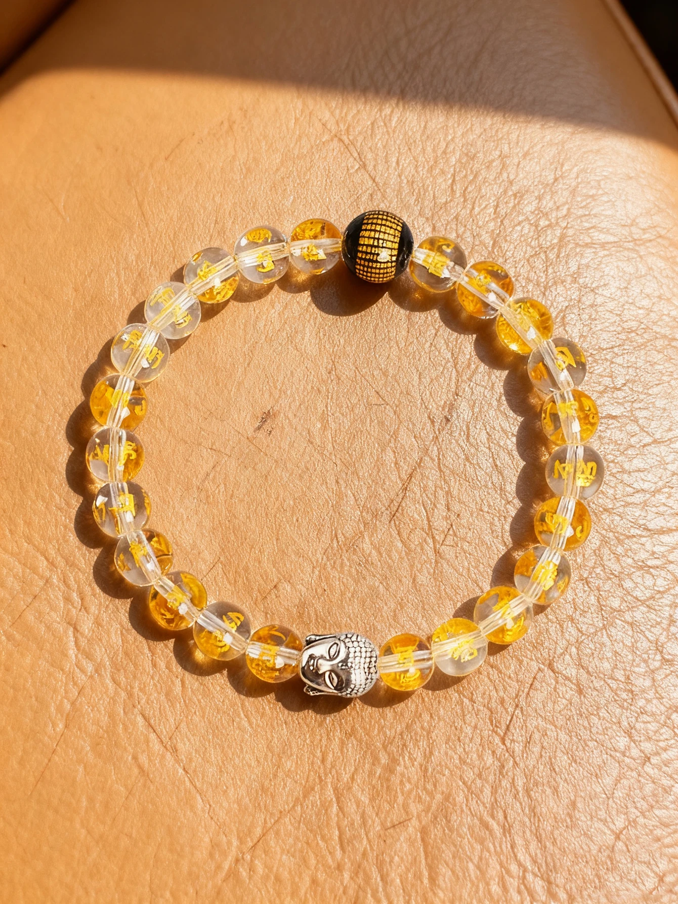 الحجر الطبيعي شفاء سوار 8 مللي متر كريستال ستة كلمة حقيقية الخرز بوذا رئيس الجزع القلب سوترا مطرز الطاقة الريكي حلية مجوهرات