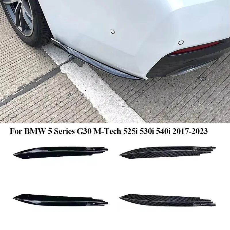 

For BMW 5 Series G30 M-Tech 525i 530i 540i 2017-2023 Car Rear Bumper Wrapping Corner Diffuser Splitter Body Kits Car Accessories