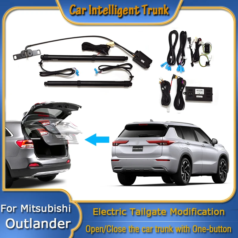 For Mitsubishi Outlander TBA 2021~2024 Car Power Trunk Opening Smart Electric Suction Tailgate Intelligent Tail Gate Lift Strut