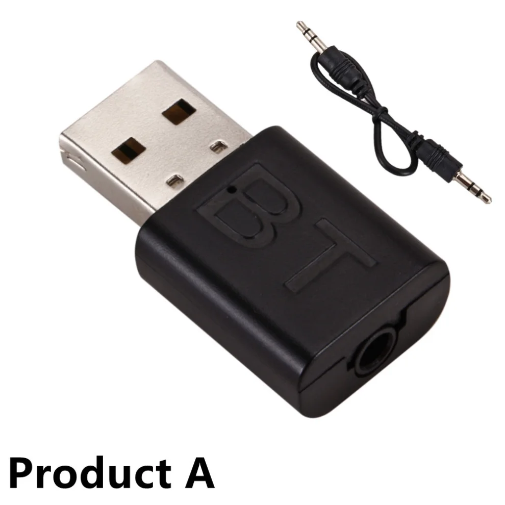 2 in 1 USB Bluetooth 5.0 Adapter Bluetooth Receiver USB Dongle Adapter Bluetooth 5.0 Audio Adapter Transmitter for Laptop Car