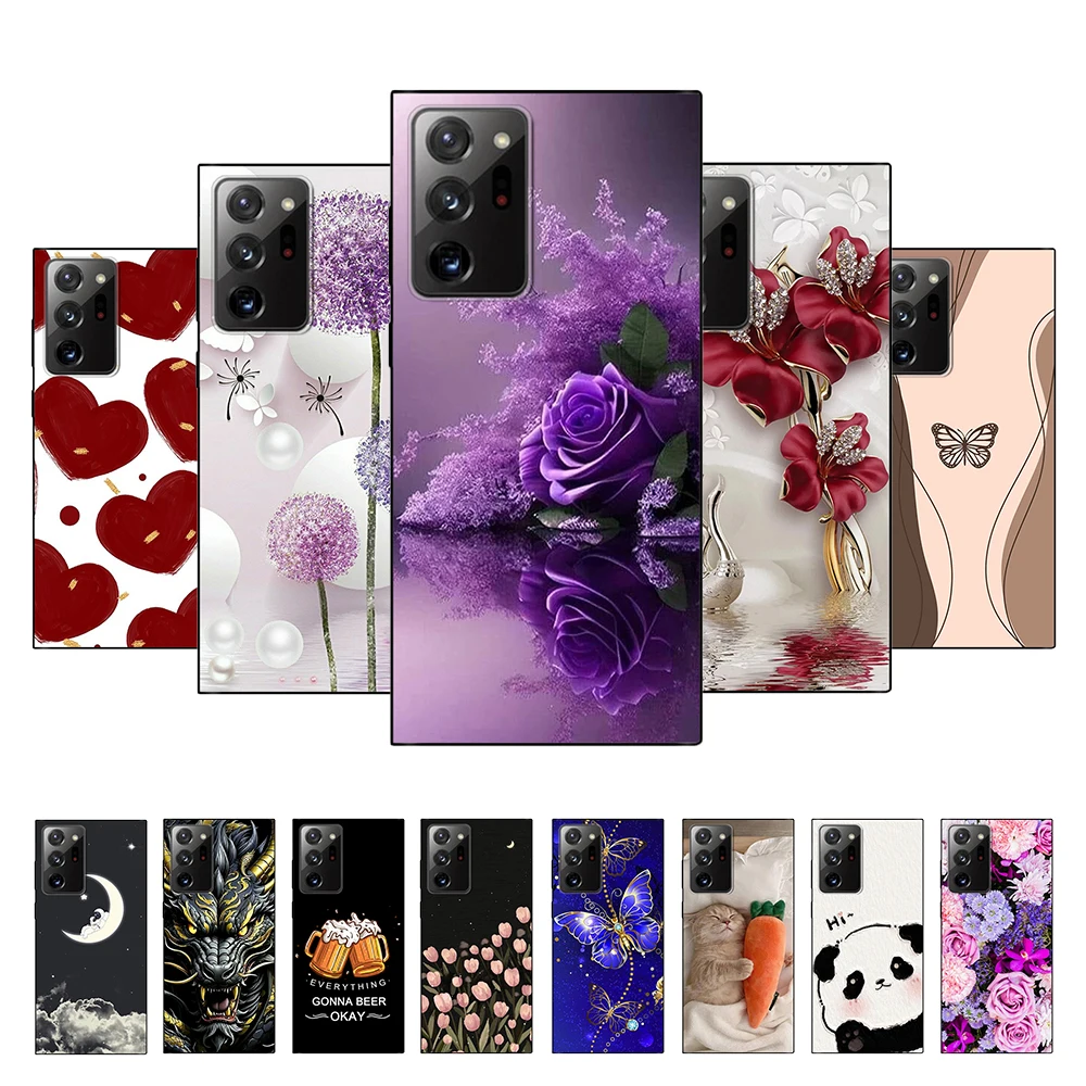 حافظة لهاتف سامسونج جالاكسي نوت 20 الترا مطلية بالألوان غطاء هاتف من السيليكون السائل الناعم لهاتف سامسونج جالاكسي نوت 20 حافظة نوت 20 #1