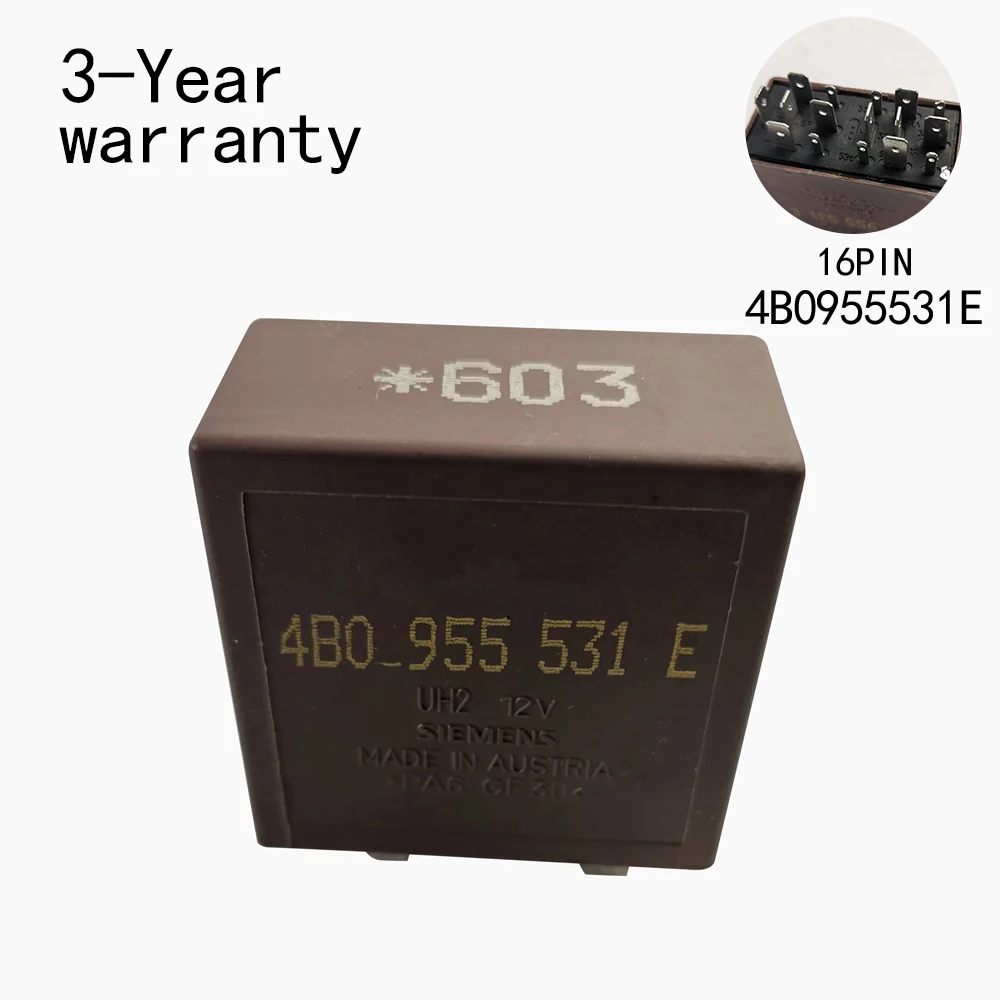 603 Relay 4B0955531E For Audi  TT A​2 A​3 S3 A​4 S4 A​6 S6 A​8 S8 R​S4 R​S6 Skoda Octavia VW Bora Passat Golf Jetta beetle