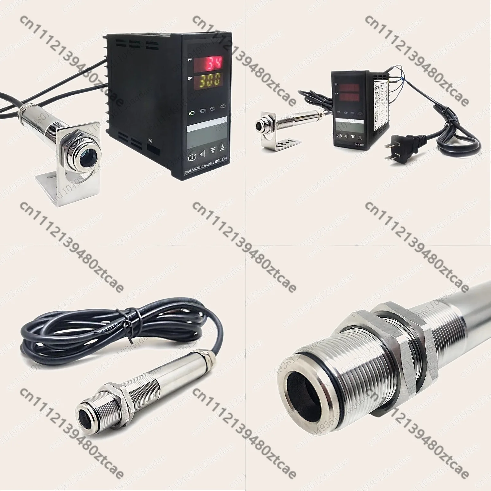 Digital Infrared Temperature Controller, 300°C-600°C Non-contact Waterproof Temperature Transmitter
