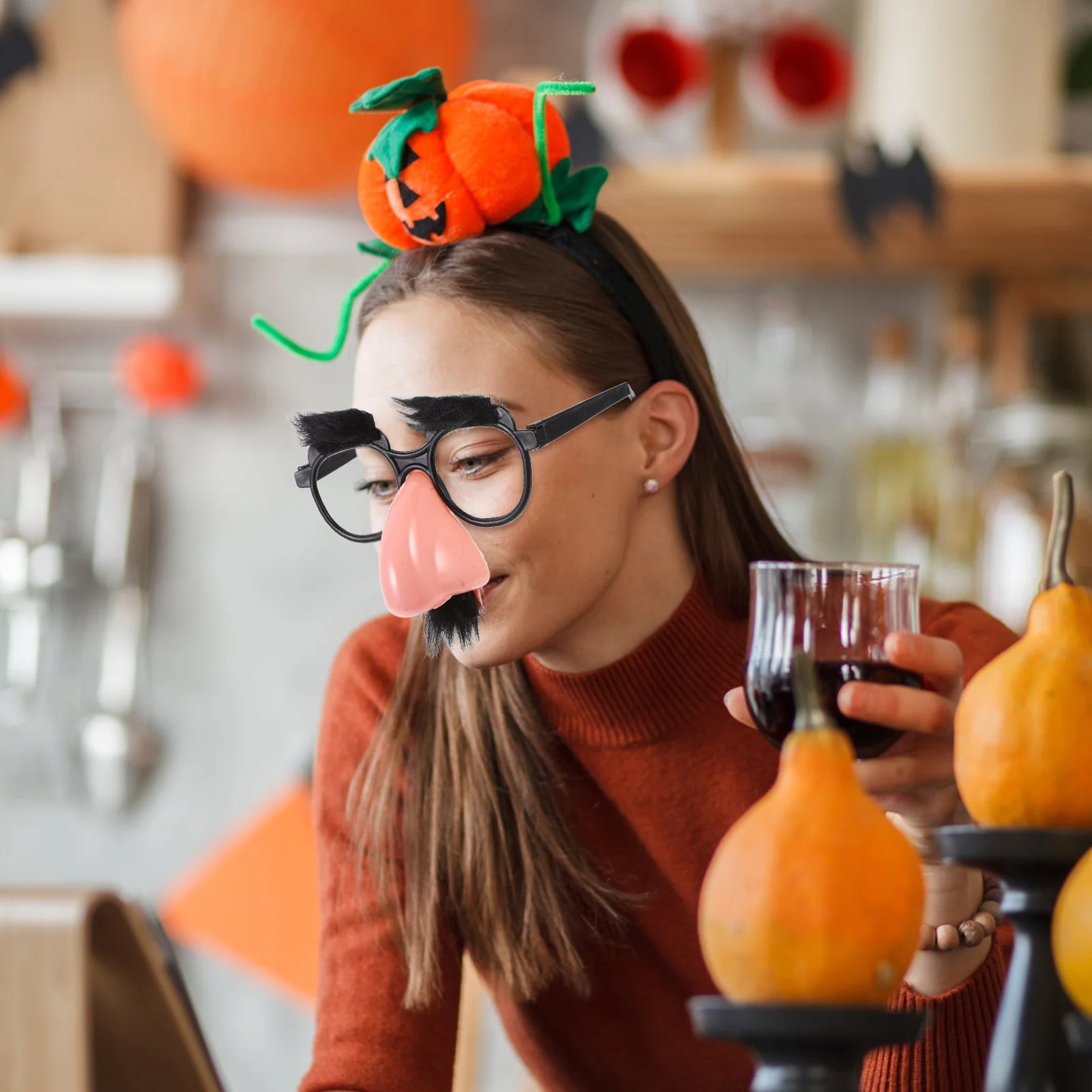 Gafas con temática de payaso Disfraces divertidos de Halloween Herramientas pequeñas Accesorios de decoración para fiestas