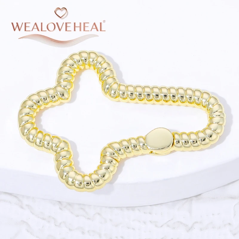 karabinerhaken,18K Vergoldeter Messing-Druckknopfverschluss, Vintage Ovaler Schlangenglied-Verbinder für Schmuckherstellung, DIY Halsketten- und Armbandzubehör – Detail 22