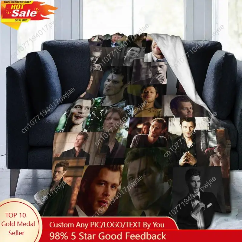 

Vampire Diaries Blanket for Sofa/Bedroom/Living Room Super Soft and Cozy Plush Blanket Suitable for Custom Blankets