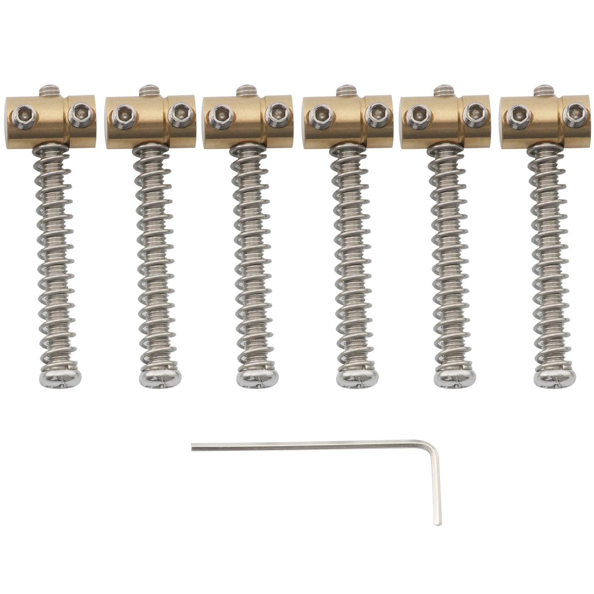 Juego de 6 Cuerdas Musiclily Pro de 10.8mm con Cuerpo de Acero/Latón para Guitarra Eléctrica Estilo Telecaster Fender Squier