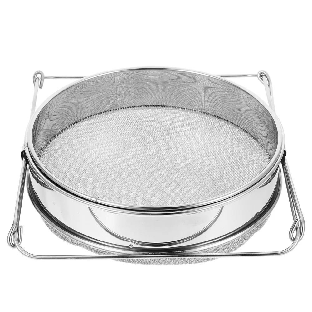 Stainless Steel Sieve Honey Strainer Extendable Double Layer Honey Extractor Mesh Sieve Net Impurity Filter Beekeeping Bee Tools