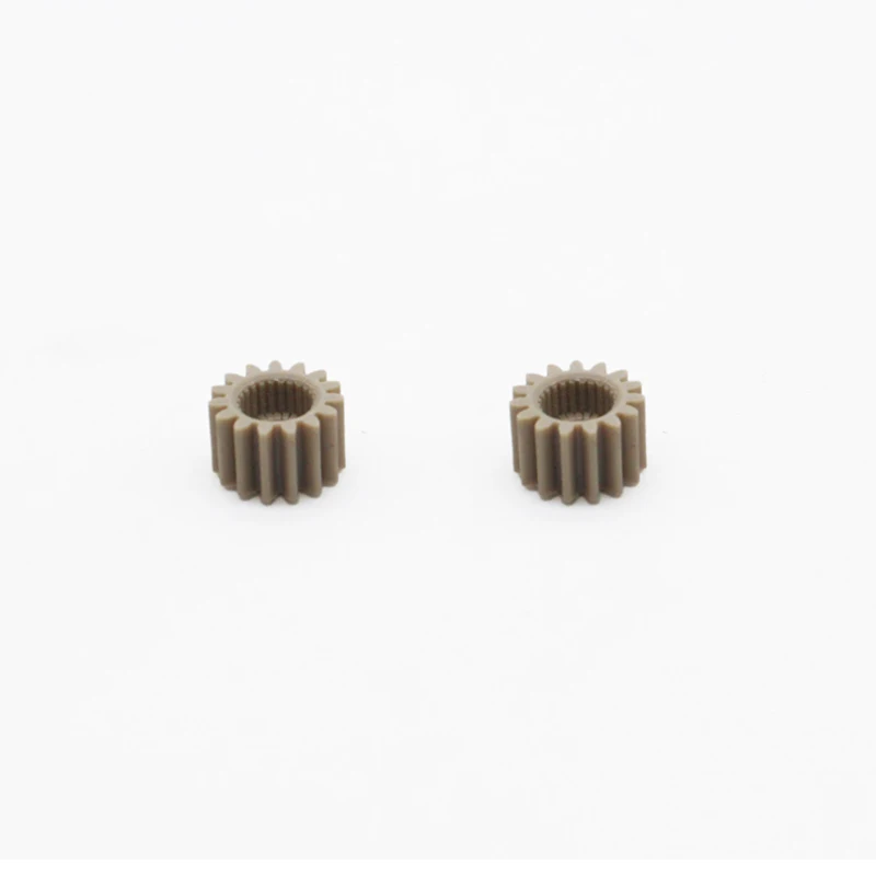 2PC PEEK Plastic 0.5 Modulus Spur Pinion 15T Gears Compatible 25T Servo Horn Dia 5mm Shaft for RC Model DIY Upgrade Modification