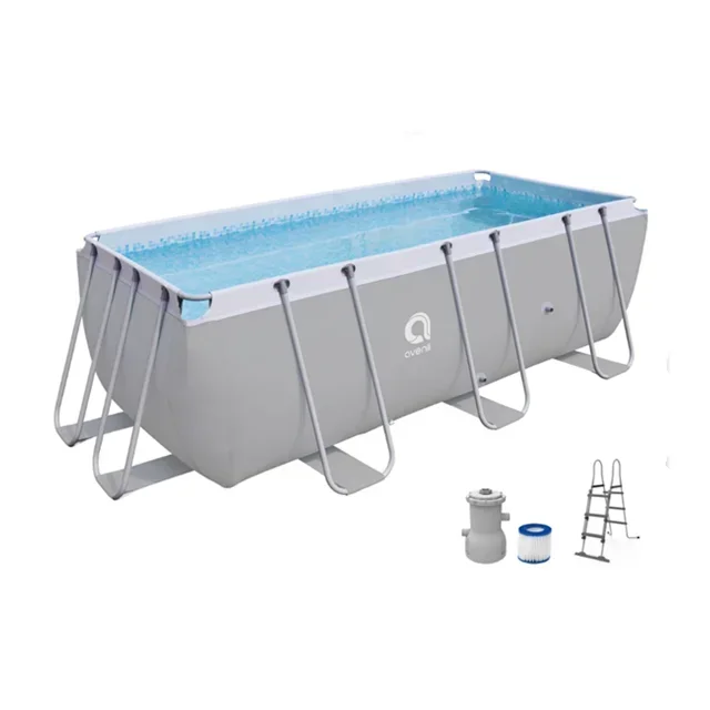 Jilong Avenli 12017 Passaat Grano diseño rectangular estructura de acero piscina grande piscina familiar grande