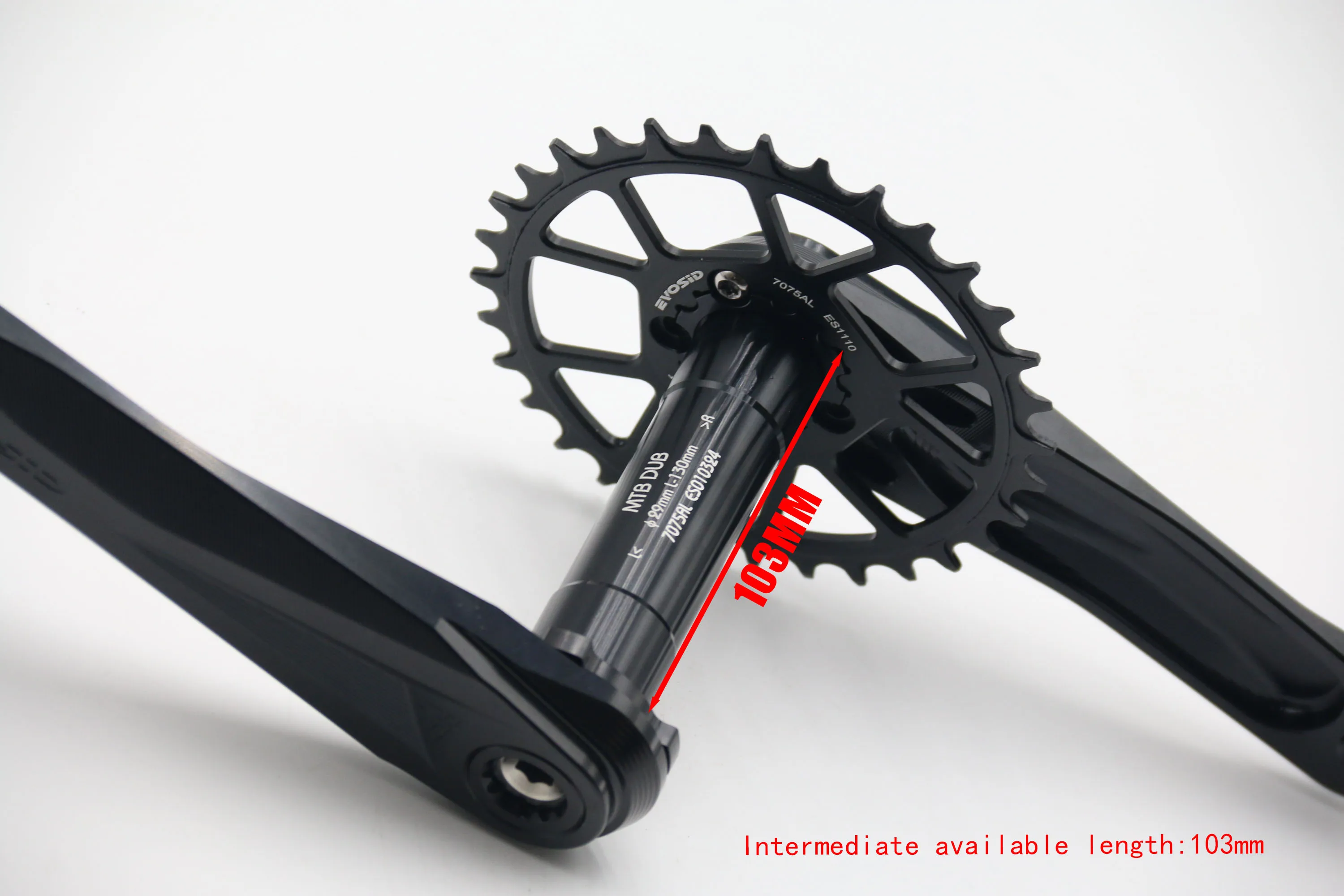EVOSID 160/165/170MM MTB Kurbelgarnitur Hohl Integrierte 12s Kurbel Schmale Breite Fahrrad MTB 32/34/36/38T Crown Bottom Fahrrad Komponenten – Detail 2