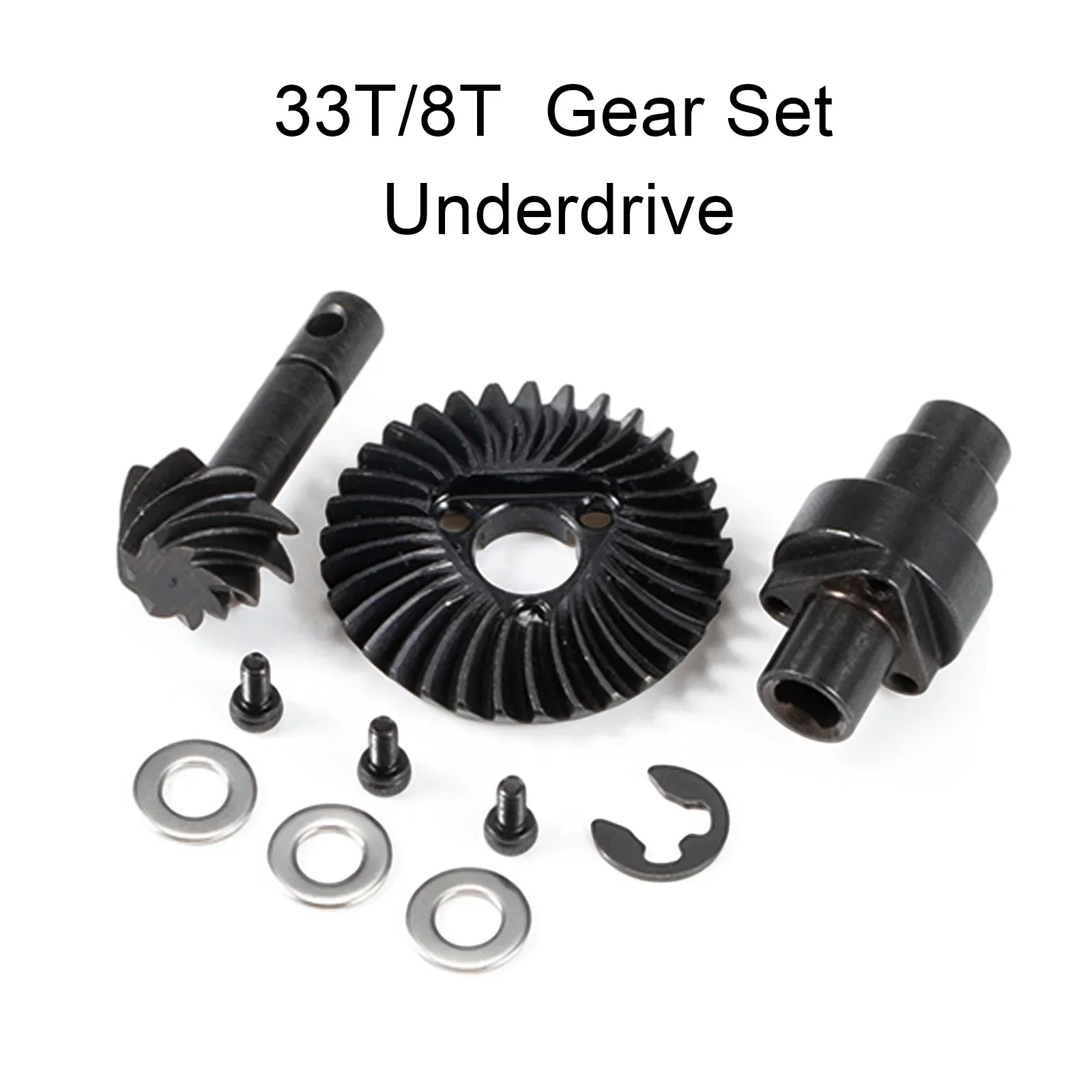 Helical Bevel Gear Set Overdrive Underdrive 24/8T 27/8T 30/8T 33/8T voor Axial SCX10 Pro SCX10 II AR44 SCX10 III AR45 Capra F9