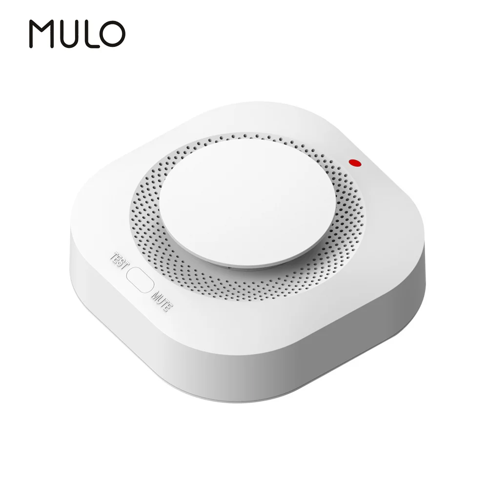 MULO PA441 Smoke Detector Fire Protection Alarm Home for Home Office Connect 433MHz Alarm System Security Firefighters