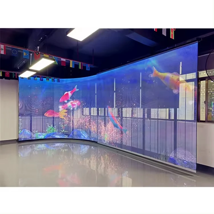 Custom Transparent LED Screen indoor High Transparency P3.9 P7.8 P10.4 HD LED Transparent Displayled screen sheet for window