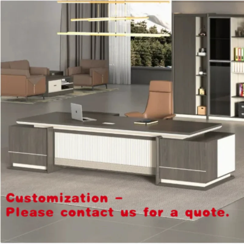

Customize.Office Desk in Manager's Office Is Stylish Simple and Economical