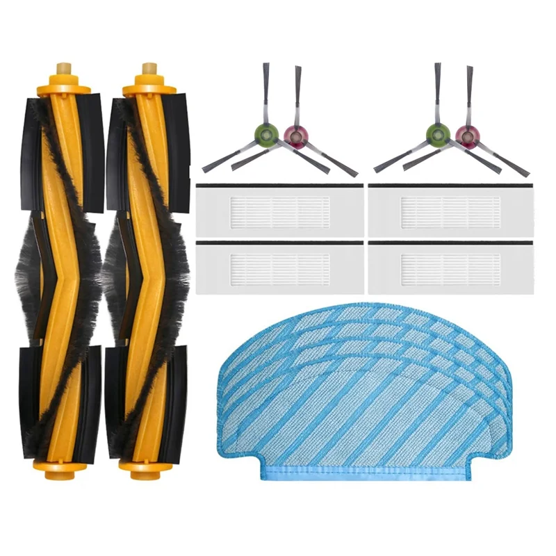 Ecovacs N10 / N10+ 교체용 메인 사이드 브러시 HEPA 필터 걸레 패드 먼지 봉투 예비 부품 액세서리용 N95R