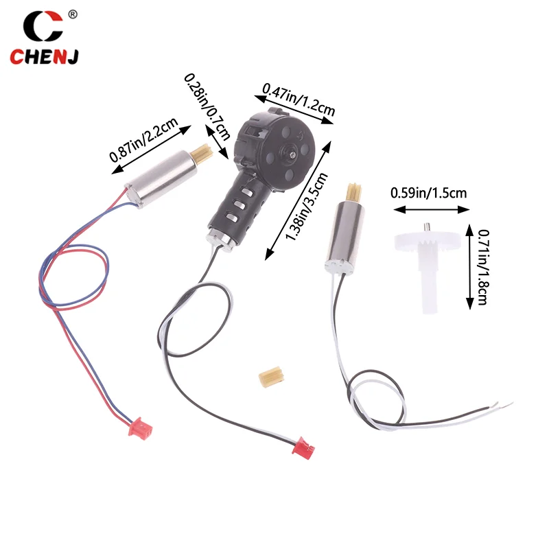 Base Universal Motor para RC Drone, Peças sobressalentes Quadrotor, Big Gear, 7 Dentes, Motor UAV, Motor do alojamento, E88, E99, 1 conjunto