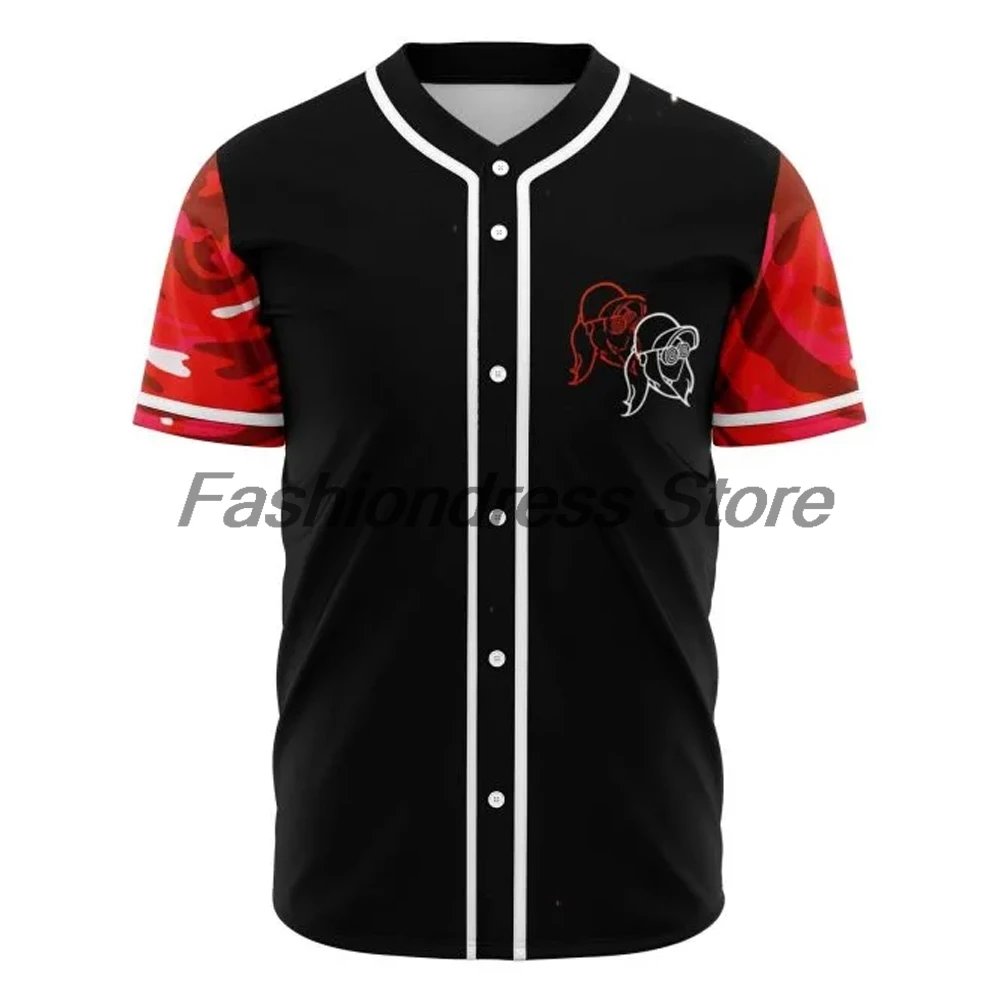 Rezz Space Mom Baseball Jersey Music Festival Merch V-Neck Short Sleeve Button-up Shirts Women Men Streetwear Tops