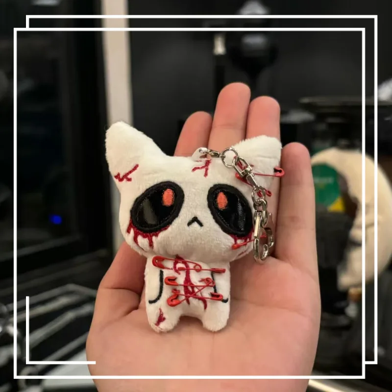 Gothic Style Dark Ghost Couple Doll Hanging Ornament Black And White Creative Gift Toy Filled Animal Plush Stuffed Toys