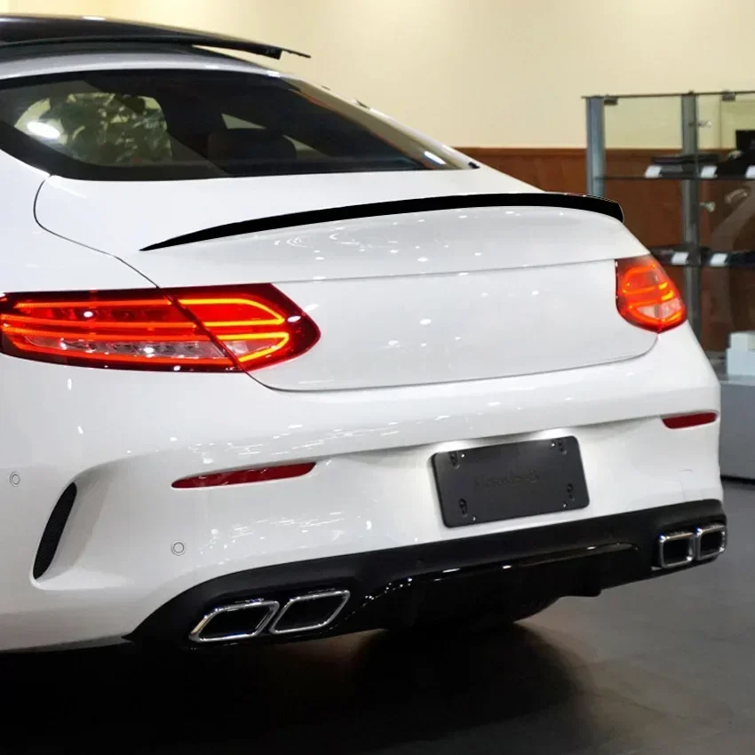 Car Rear Spoiler Wing Tail Wings Trunk Spoilers For Mercedes Benz C Coupe C205 2 Door 2015-2021 C43 C63 AMG C180 C200 C300 C350