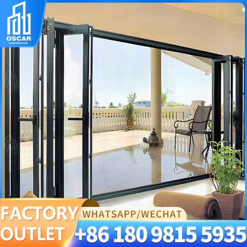 

Customizable Factory made Multi Folding Door Ideal for European Office Spaces Innovative Design Bifold Door
