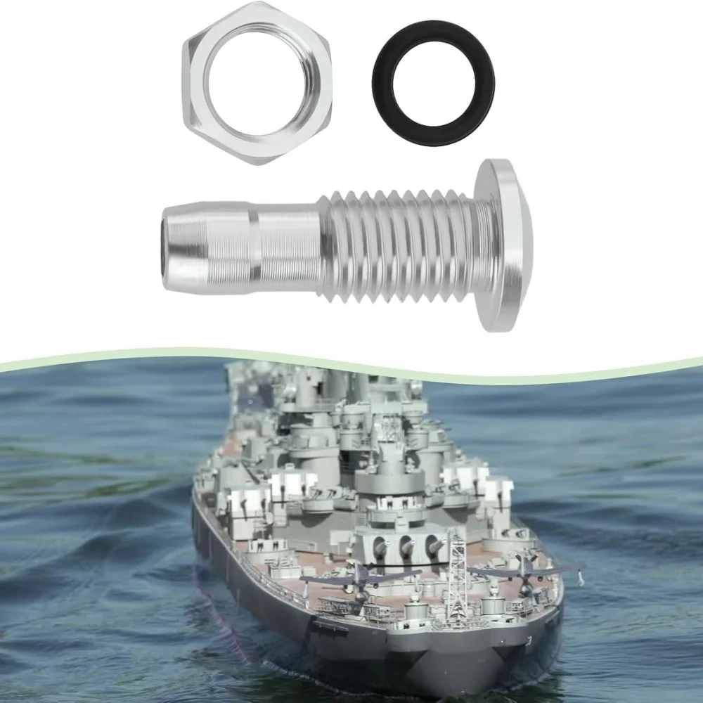 M8 RC Boat Aluminum Nozzle Water-cooled System Parts Thread Nozzles for RC Boat Fuel ESC Motor Nipple