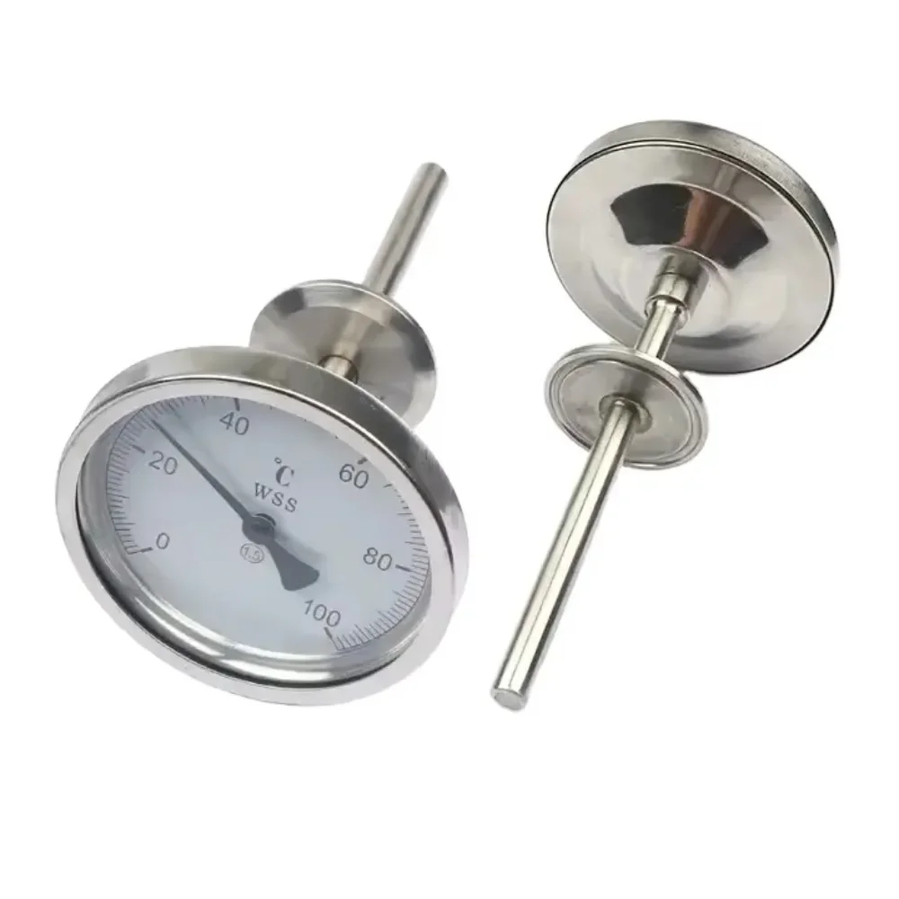 

Stainless steel flange radial bimetal thermometer WSS-415BF industrial