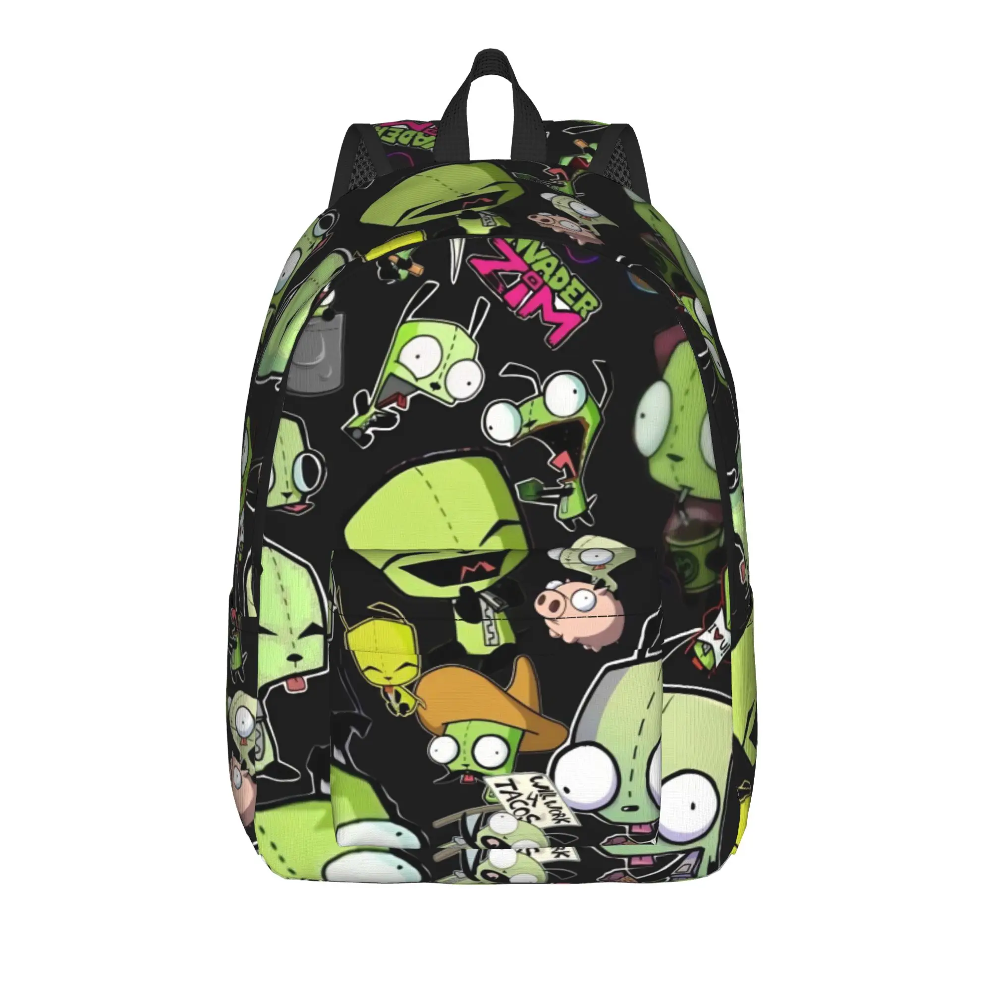 Invader Zim Gir Dib Robot Backpack Youth American Animated Large Backpacks Funny High School Bags Travel Design Rucksack