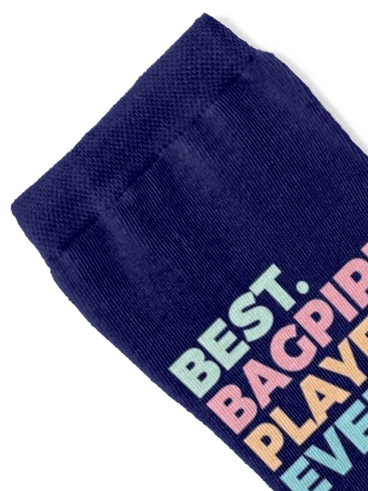 Best Bagpipe Player Ever Bagpipe Lover Bagpiper Socks colored man New year's winter thermal Designer Man Socks Women's