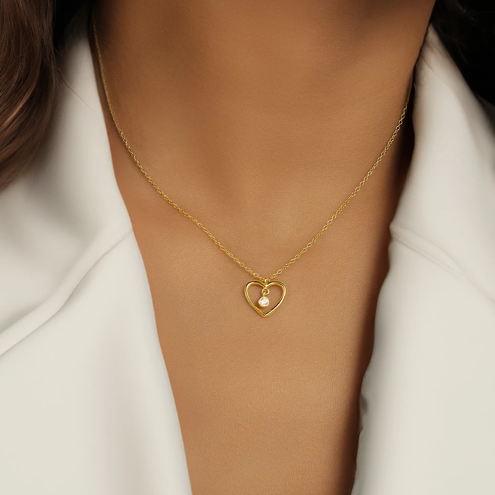 قلادة من الفضة الإسترلينية و 18 قيراط من الذهب للنساء ، سلسلة ترقوة ، نجمة ، قلب ، لانهائي ، فاخر ، زفاف ، مجوهرات حفلات