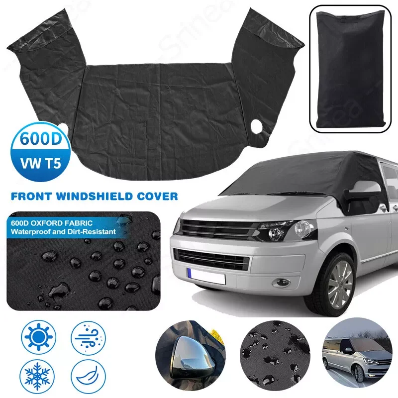 For Deluxe VW T5 T6 Window Screen Cover Curtain Wrap Blind Camping Frost Auto Exterior Protection Windscreen Sunshade