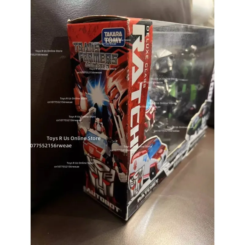 재고 있음 트랜스포머 시리즈 08 애니메이션 구급차 잠금 대결 세트 변형 로봇 장난감 모델 장식품 선물 컬렉션