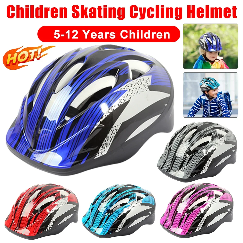 Adjustable Bicycle Helmet Scooter Skateboard Bike Racing Safety Caps Children Cycling Protective Helmets For Bike Skate Scooter