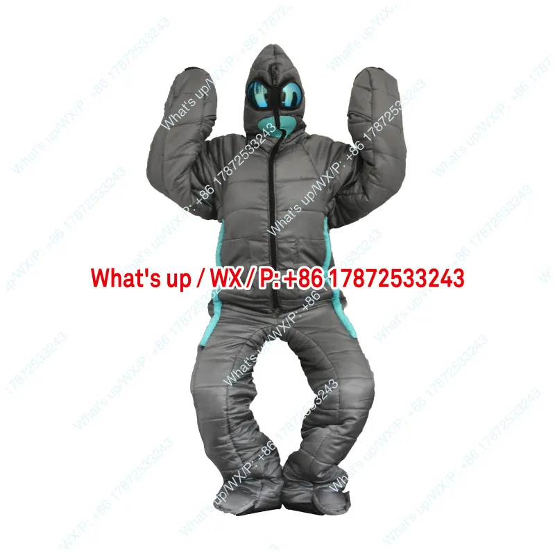 Alien Walking Humanoid Sleeping Bag Mummy Warm Camping Style Unique Design Travel Gear for Outdoor Adventures