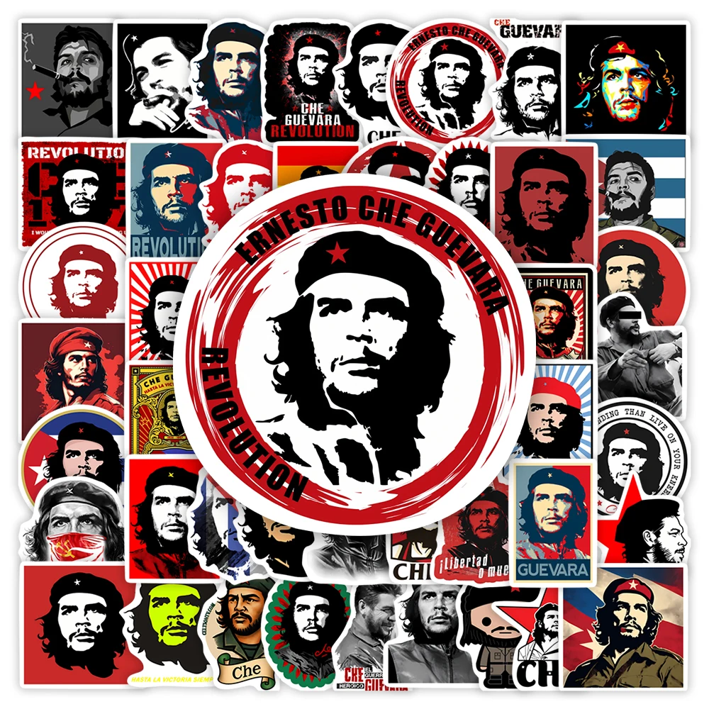 10/25/50 pçs che guevara fã arte adesivo diy brinquedo presente à prova dwaterproof água graffiti decalque para lixo diário portátil garrafa de bagagem decorativa