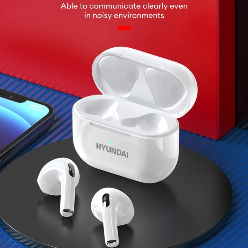 Choice HYUNDAI LP40 Wireless Bluetooth 5.3 Long-lasting Battery Life Earbuds Semi-in-ear Design Headphones Outdoor Earphones