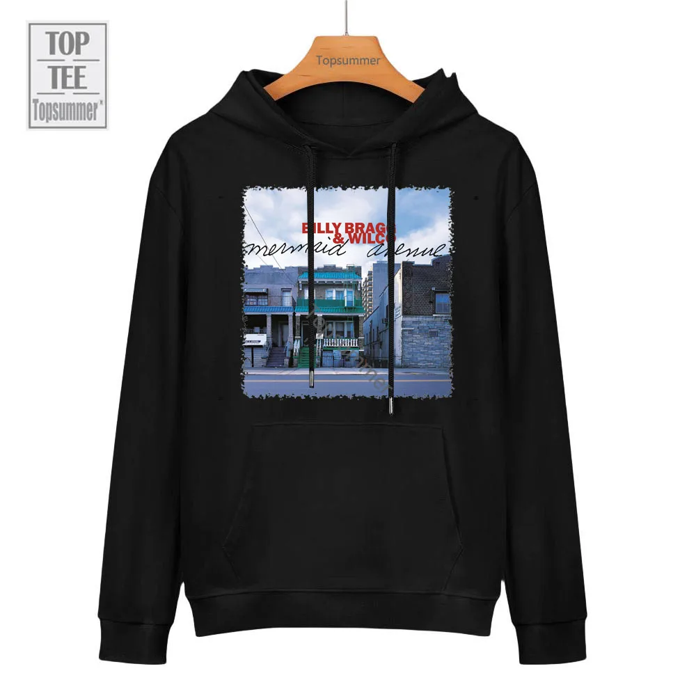 

Mermaid Avenue Album Hoodie Billy Bragg Tour Sweatshirts Women Vintage Harajuku Hoodies Long sleeve Clothes