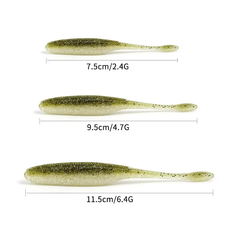 Рыболовные приманки SUNMILE, мягкие приманки 7,5/9,5/11,5 см, мягкая приманка Iscas, искусственные приманки Leurre Louple для окуня, щуки, рыболовные приманки