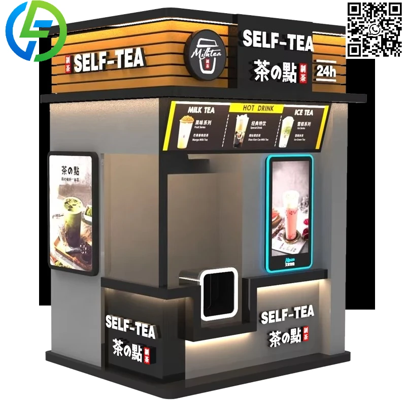 Máquina expendedora de té de burbujas personalizada, equipo en venta para té con leche