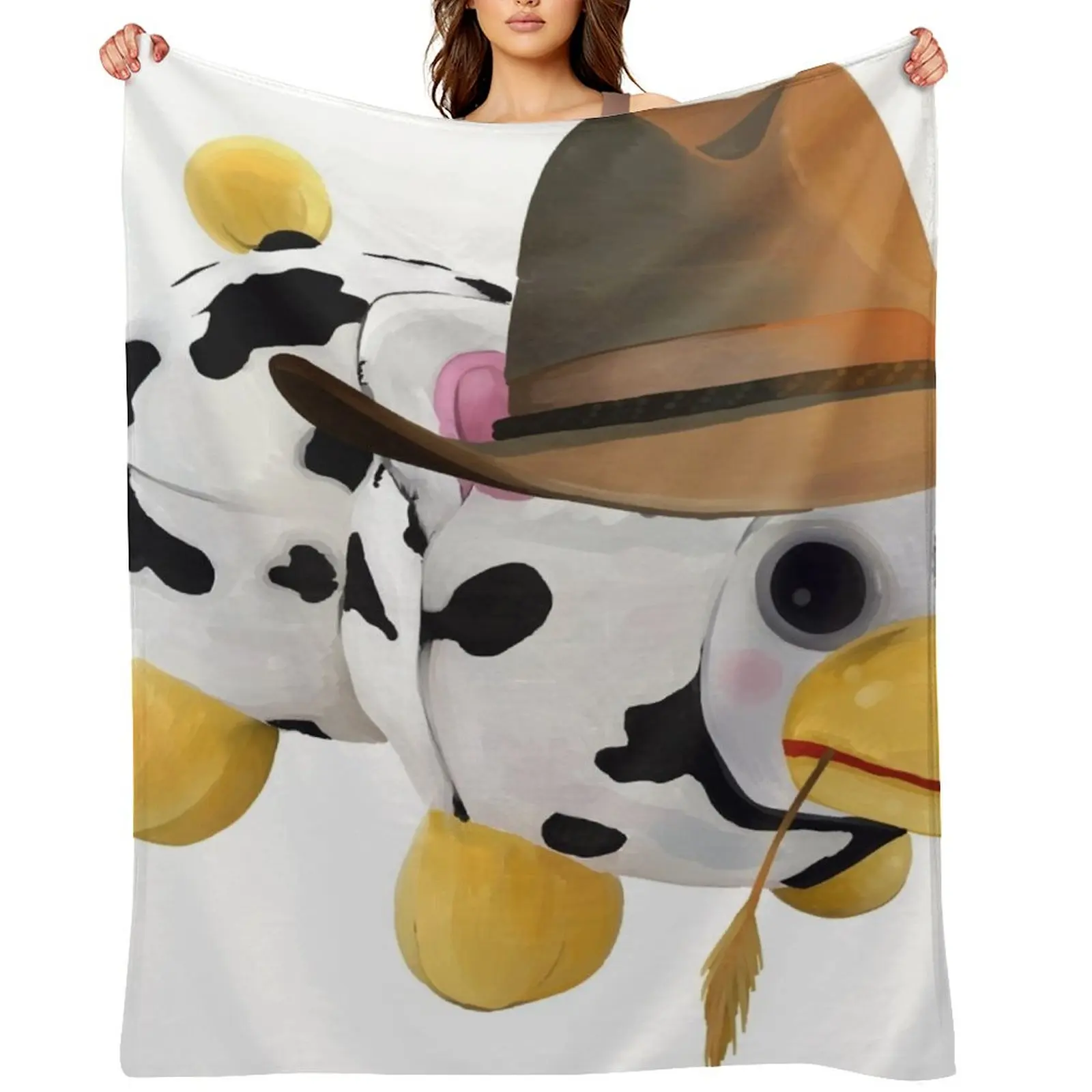 

Cowboy peepy Throw Blanket Soft Bed Fashionable Cute Plaid Cute Blankets