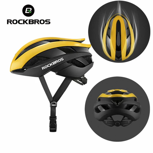 ROCKBROS-Casco ultraligero para Ciclismo, gorra para bicicleta de carretera, MTB, Scooter